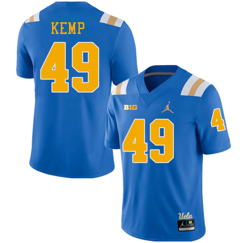 Men #49 Leo Kemp UCLA Bruins College Football Jerseys Stitched-Royal